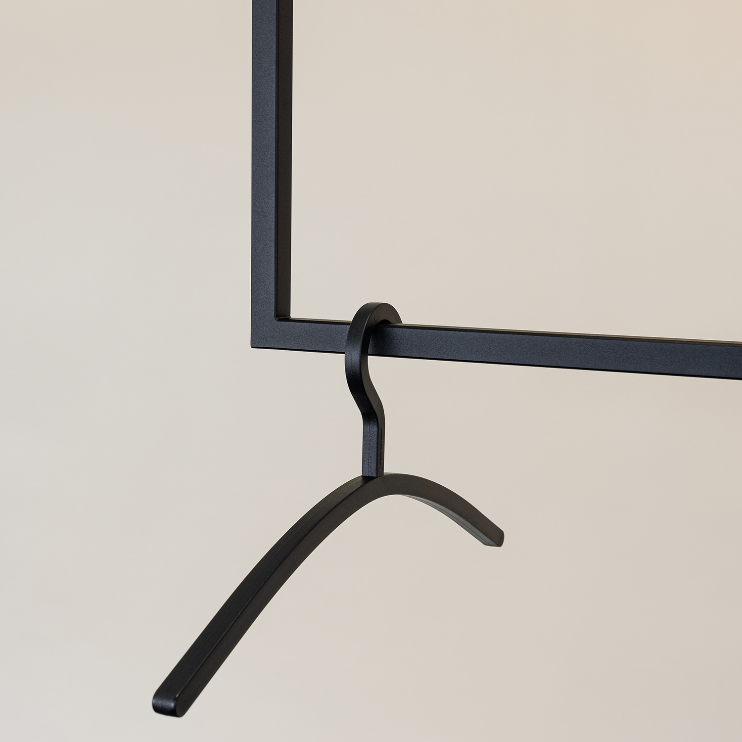 metallbude carree kleiderbuegel schwarz garderobe einzeln 96760