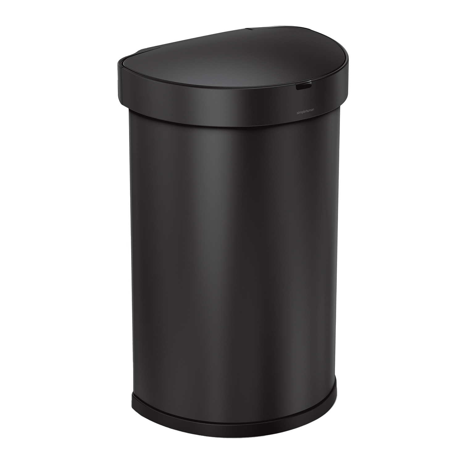 simplehuman sensorabfalleimer halbrund matt schwarz 98540