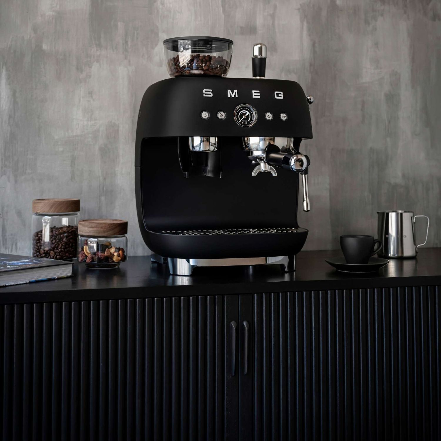 SMEG - Siebträger Espressomaschine EGF03 rot