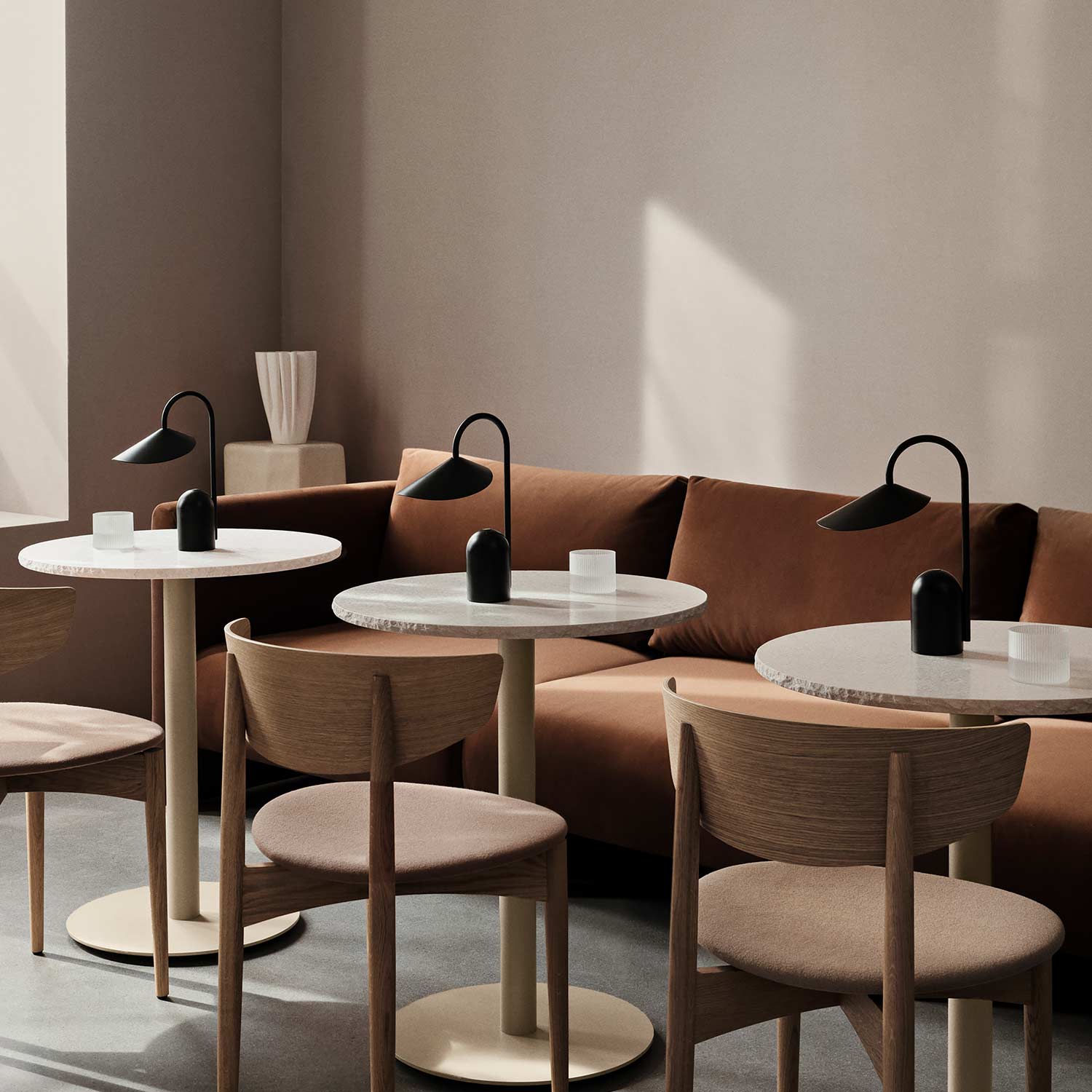 fermLIVING Mineral Cafe Table Bianco Curia Cashmere Couchtisch 101449