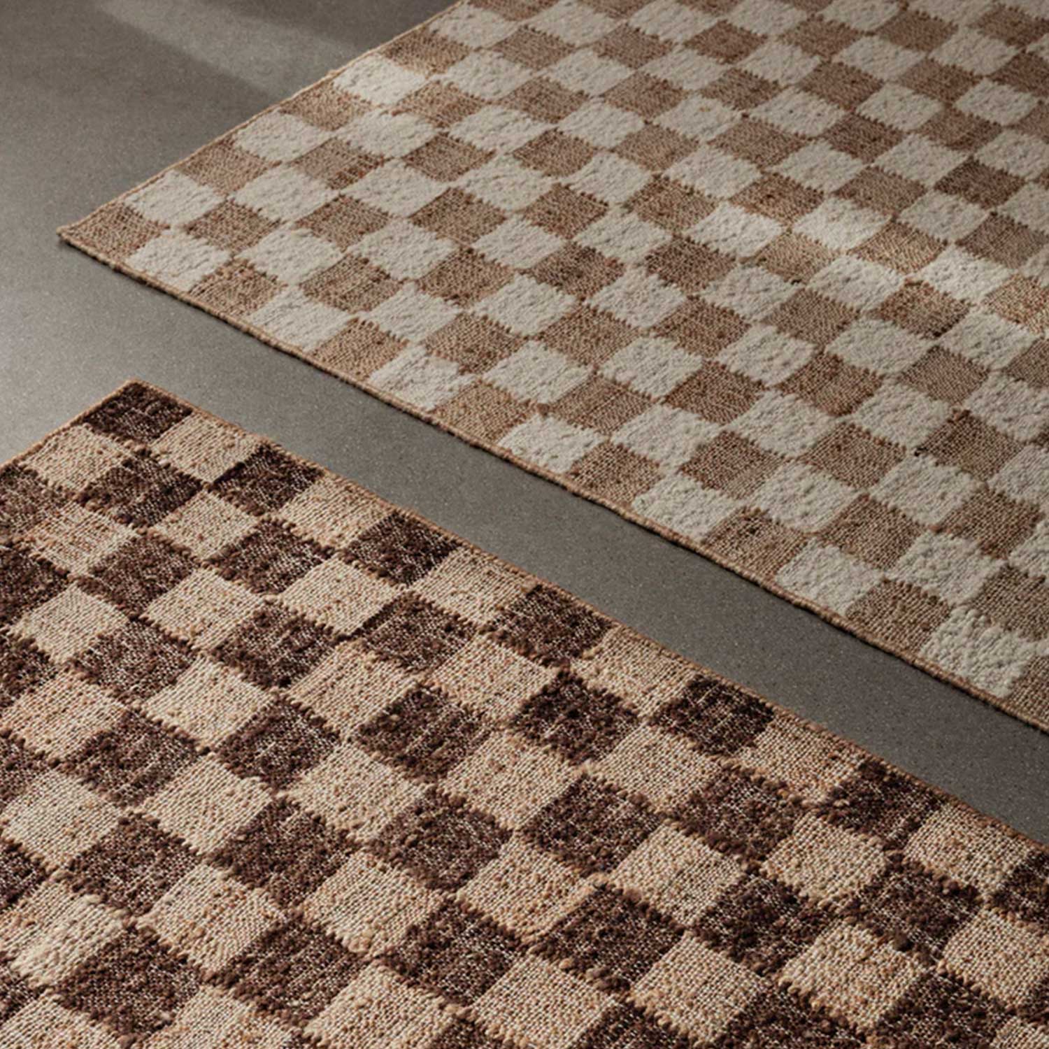 fermLIVING Check Wool Jute Lauefer 101138