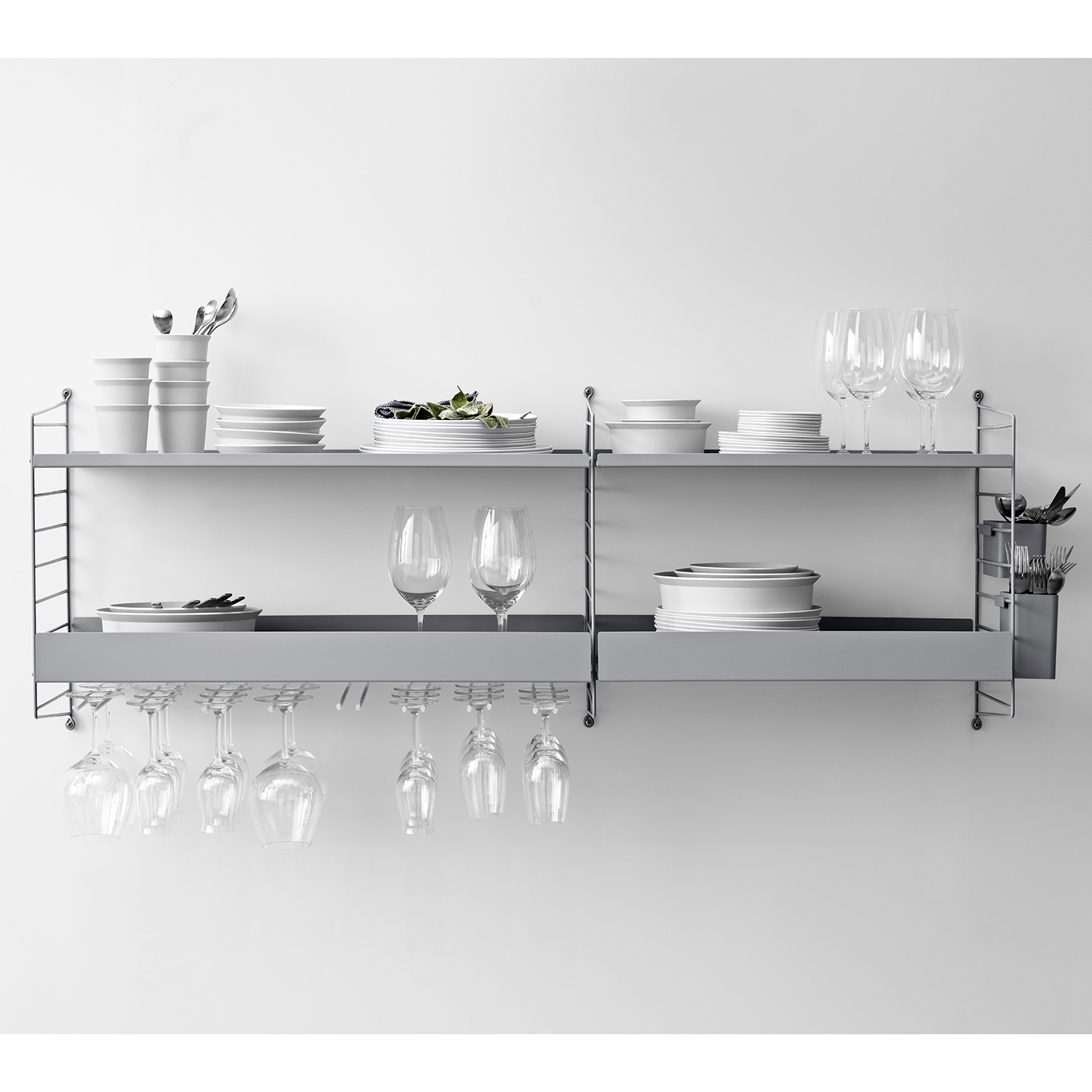 kueche regal grau string 68764