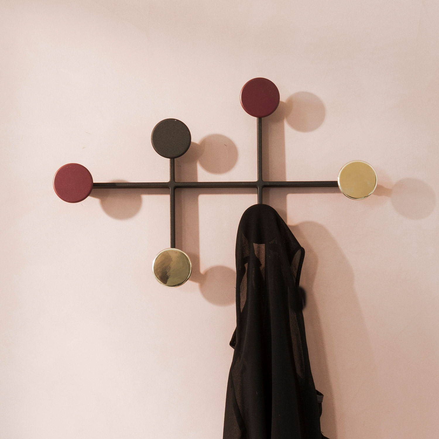 afteroom garderobe schwarz messing menu 53783