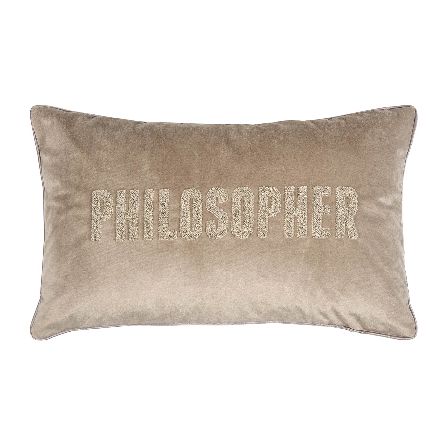 pad letters kissenhuelle taupe 30 50 100125