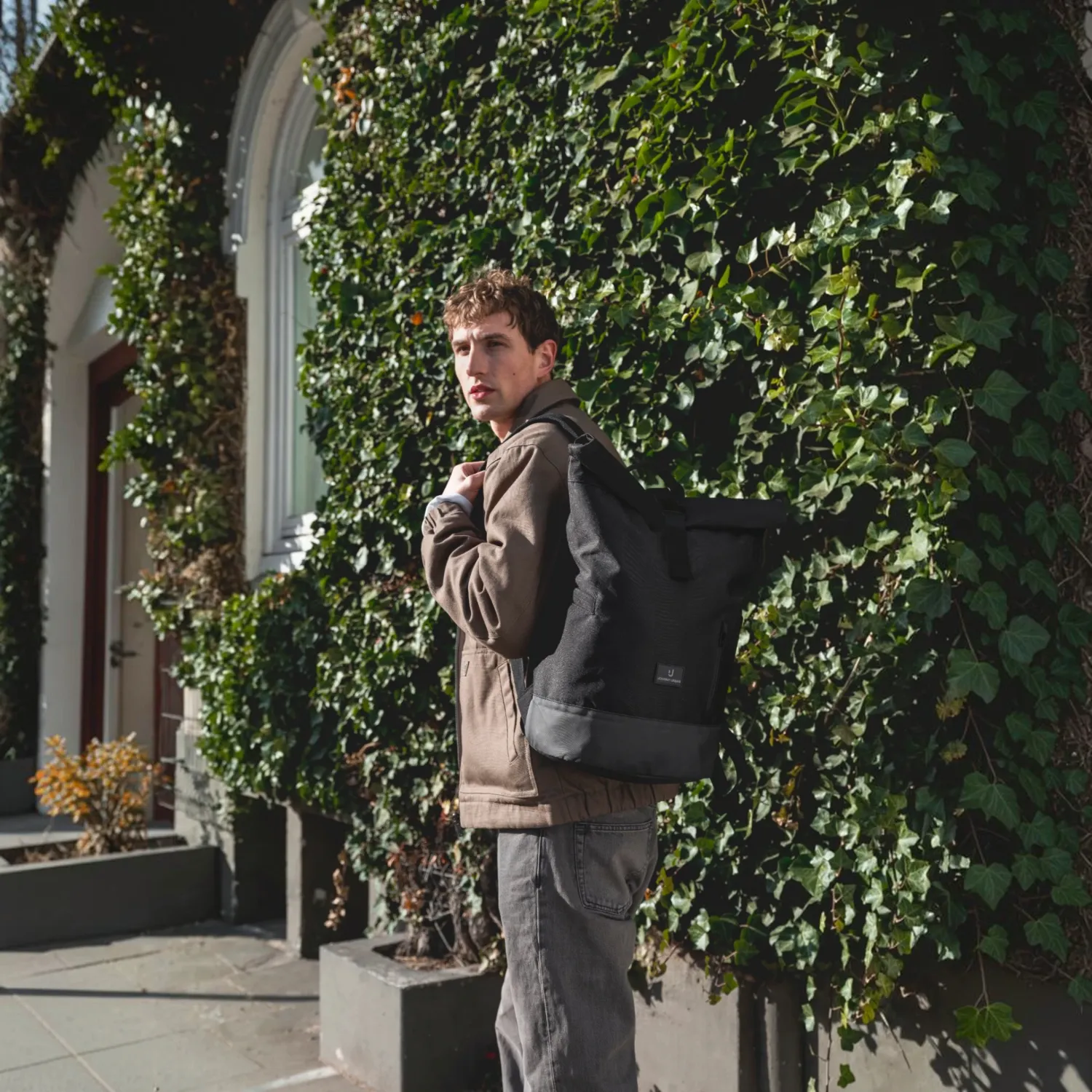 Johnny Urban - Luca Medium Rolltop Rucksack black