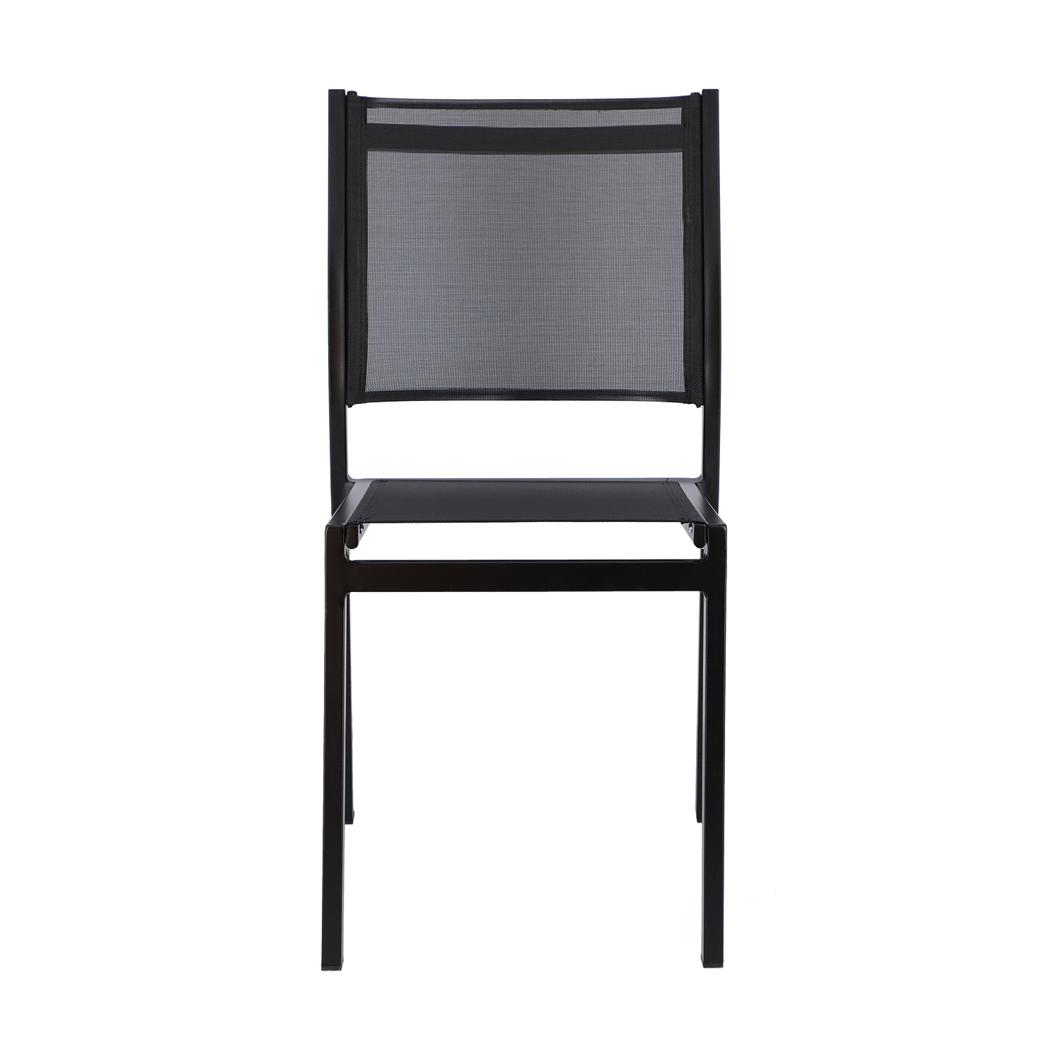 fiam aria stapelstuhl schwarz frontal 79057