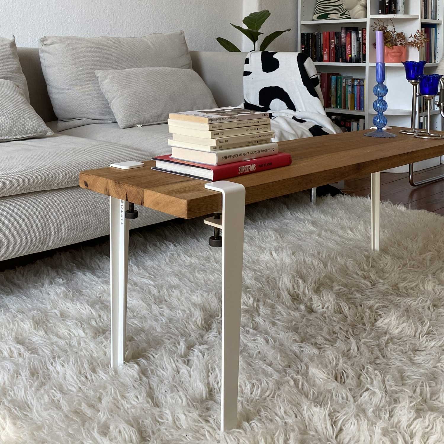 Tiptoe - Duke Sitzbank Eiche recycelt khakigrün