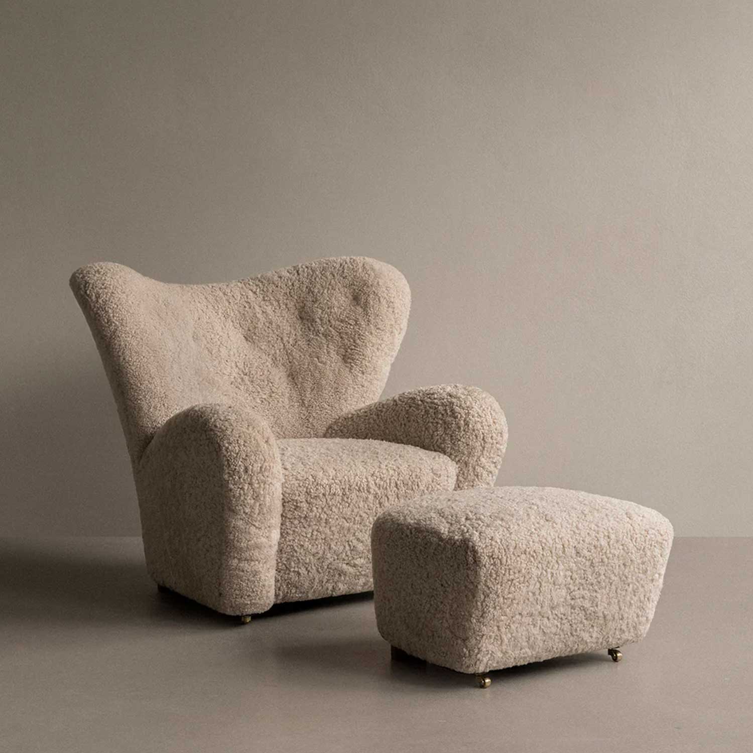 Audo - The Tired Man Fußteil Natural Oak/Moonlight