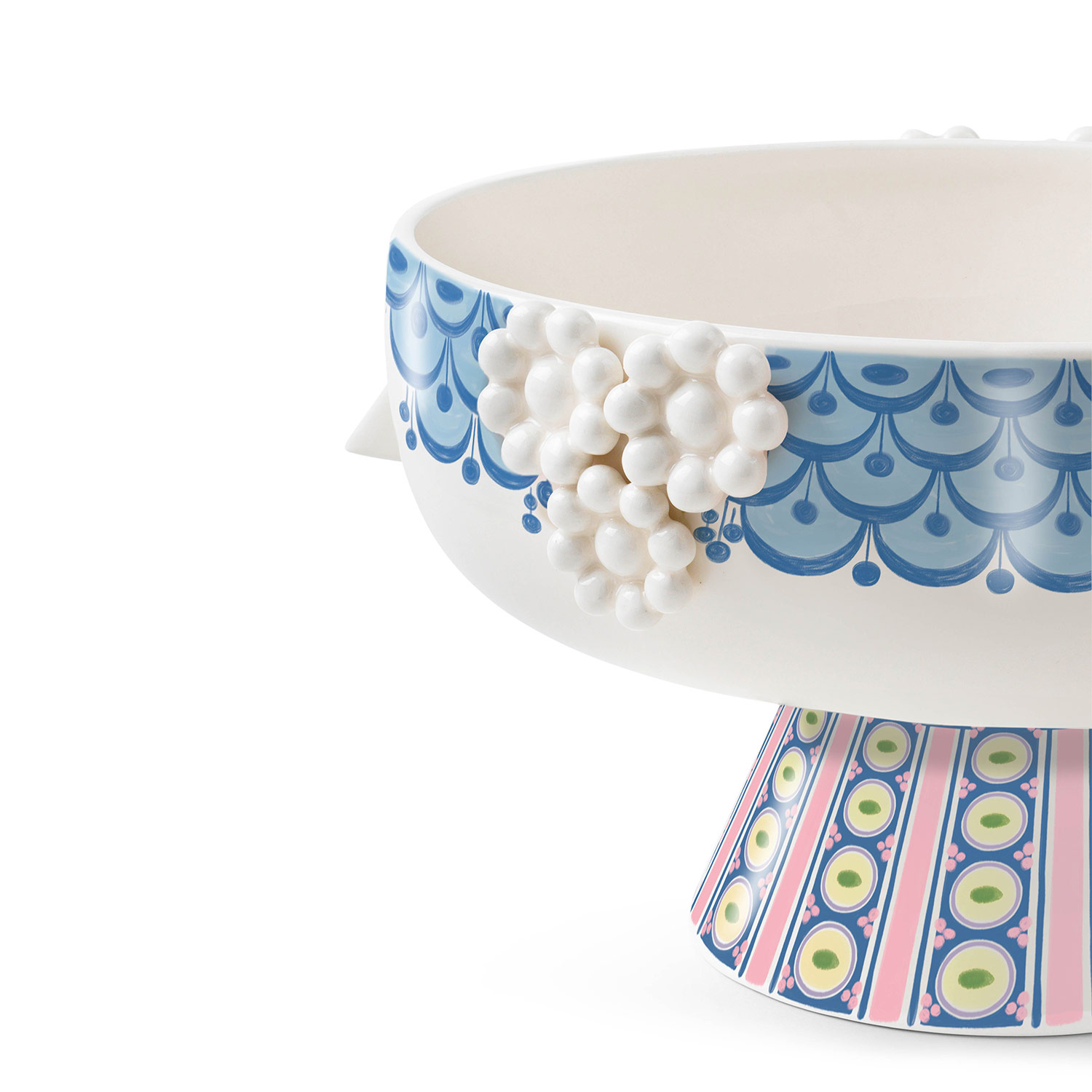 Björn Wiinblad - Eva Schale auf Fuß Ø24 cm blau