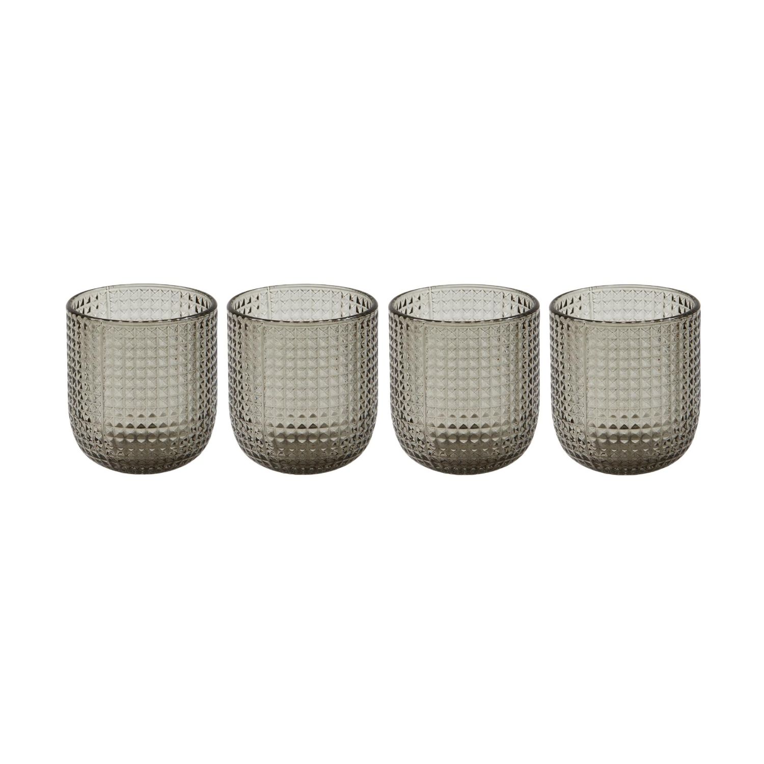 Pols Potten - Rooftop Becher 4er-Set hellgrau