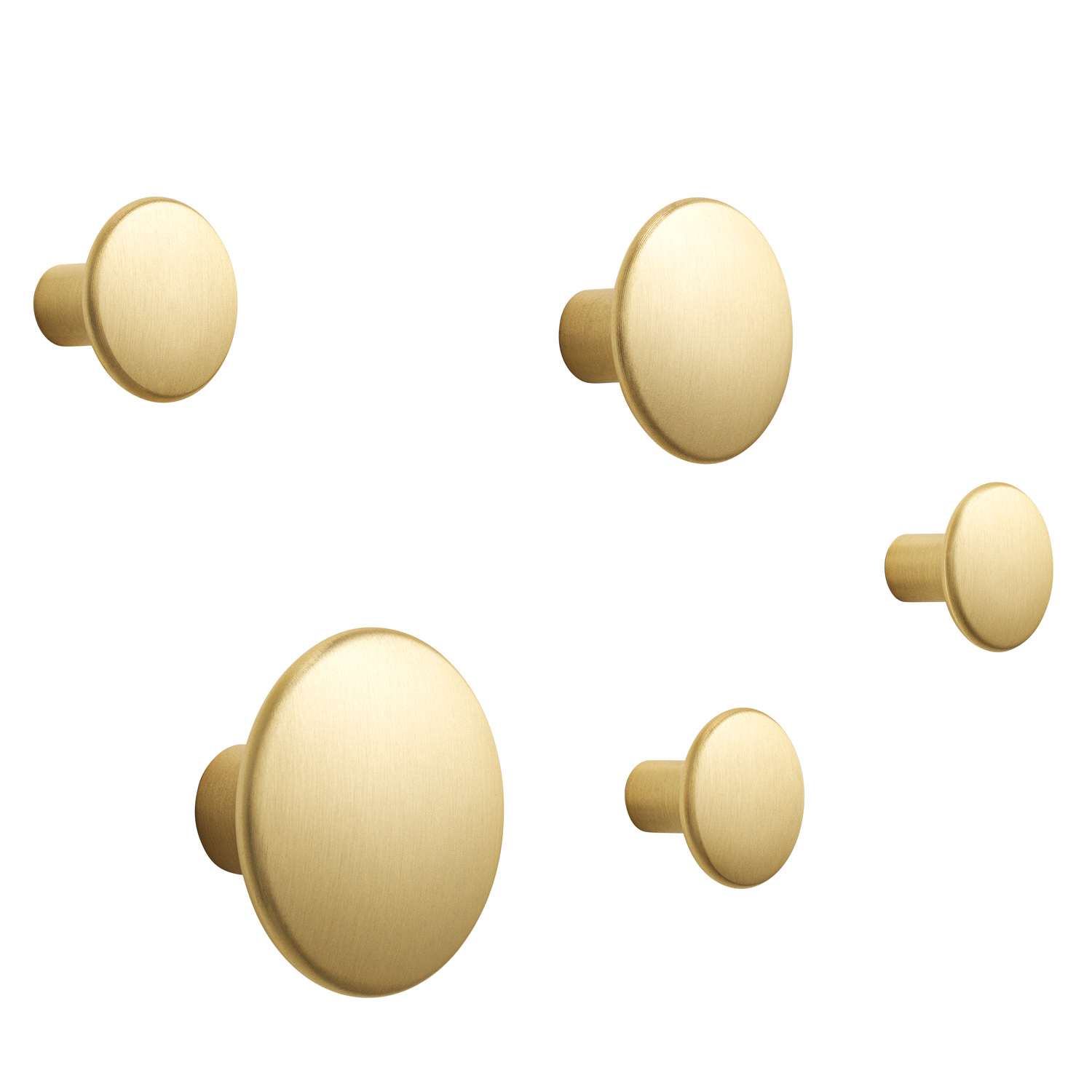 Muuto The Dots metal 5 set Messing 27701