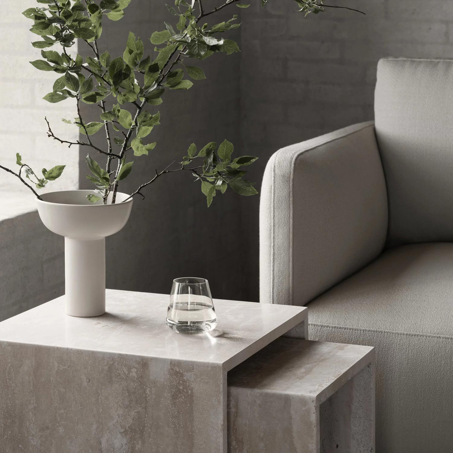 set beistelltisch varu blomus 90357