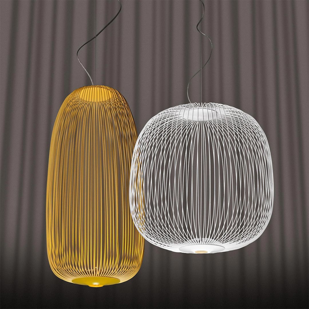 foscarini spokes pendelleuchte weiss 67733