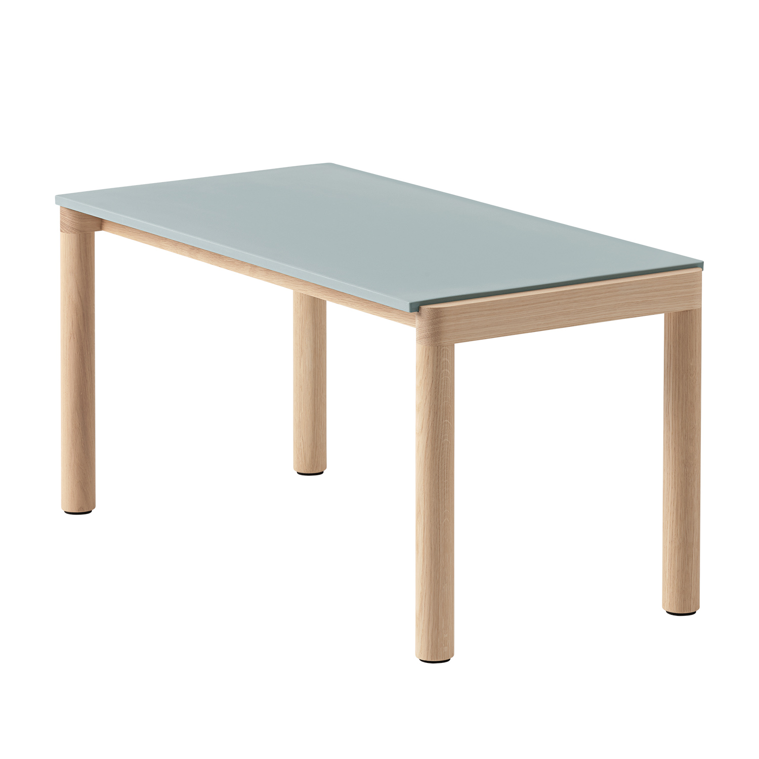 muuto couple coffee table 40x84x40 eiche hell pale blue glatt 89475