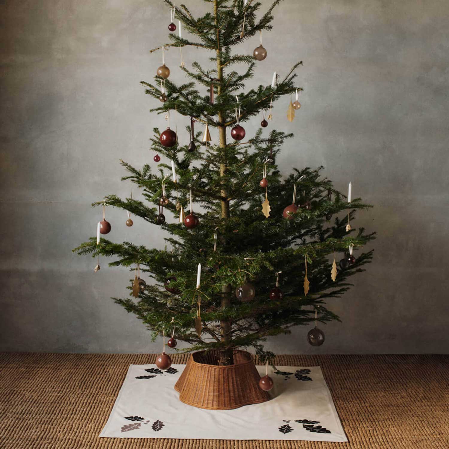 Ferm Living - Oak Weihnachtsbaumdecke rechteckig natur