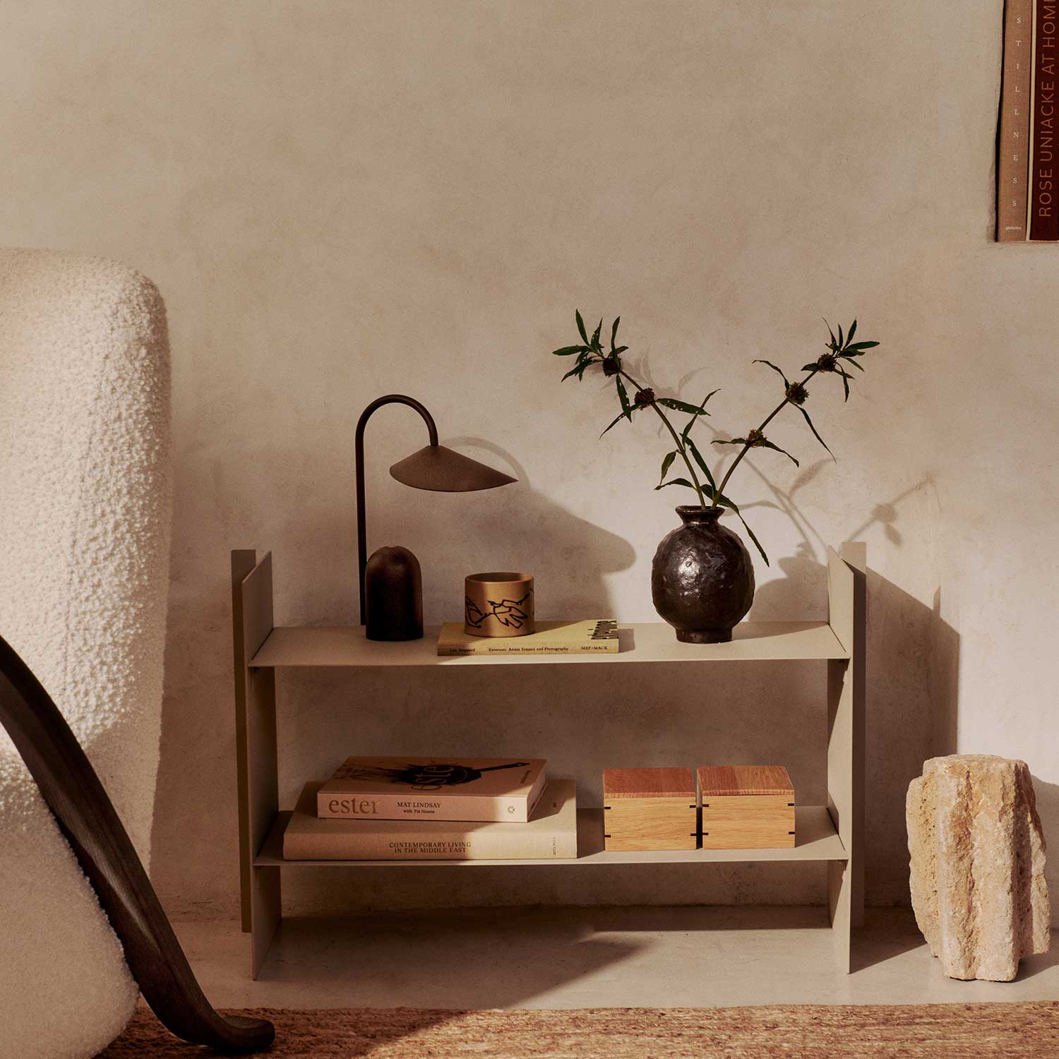 Ferm Living - Lager Niedrigregal Aluminium