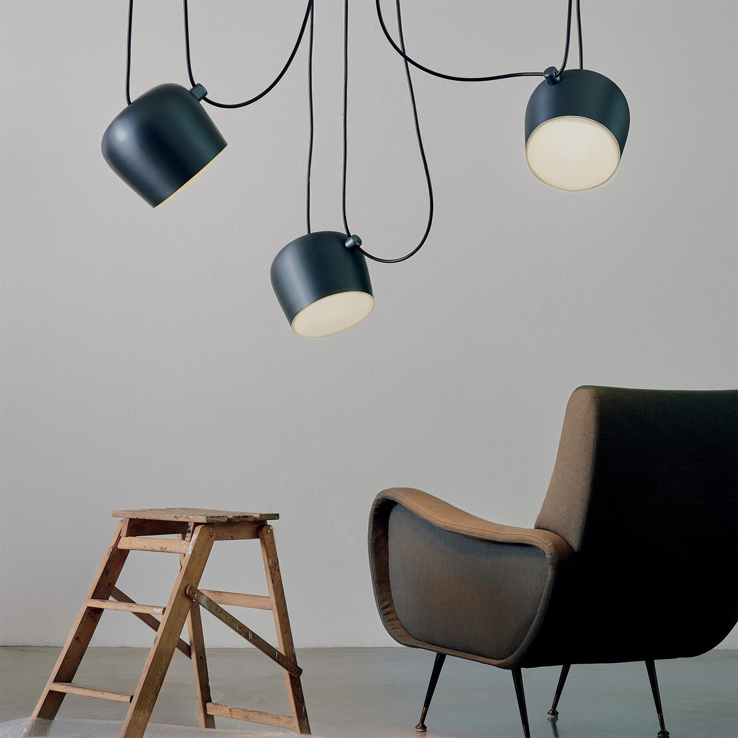 flos aim stahlblau leuchte 68990