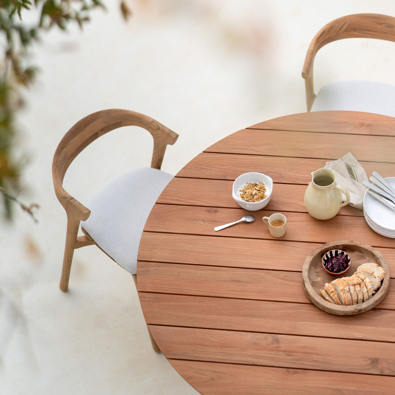 draufsicht tisch circle ethnicraft 87685