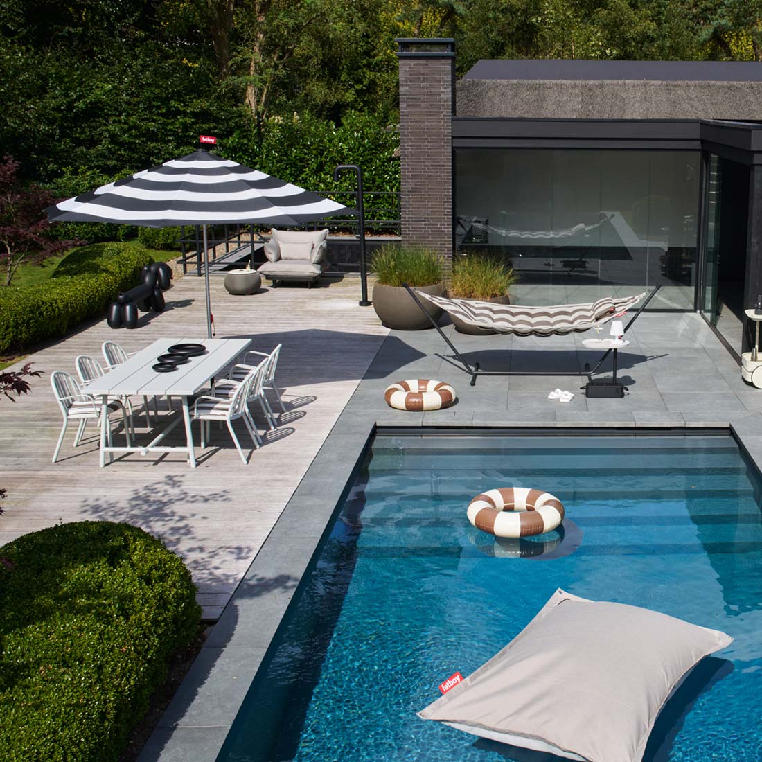 Fatboy - Fred's Outdoor Armlehnstuhl wave blue