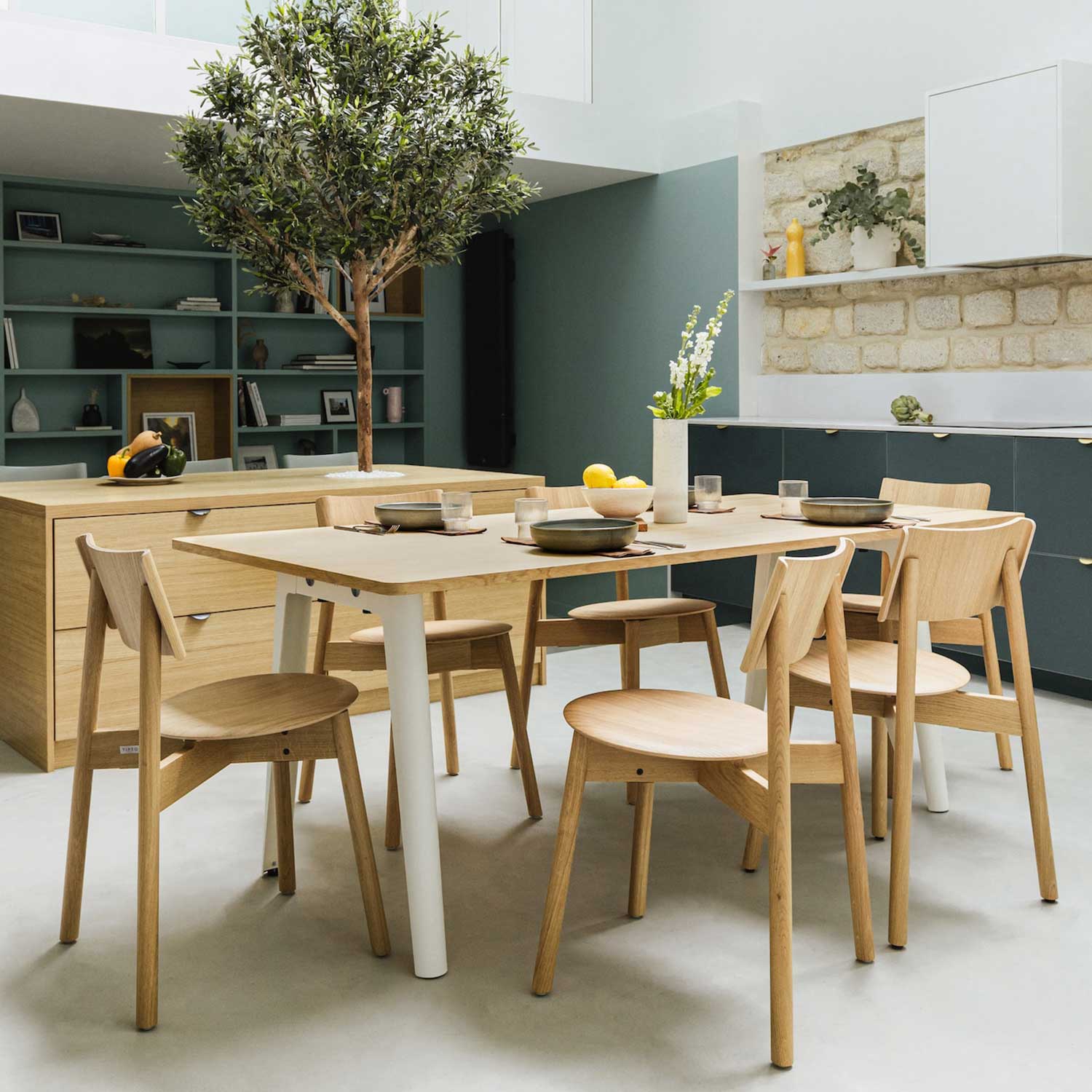 Tiptoe - SSD Stuhl Vollholz mohnrot