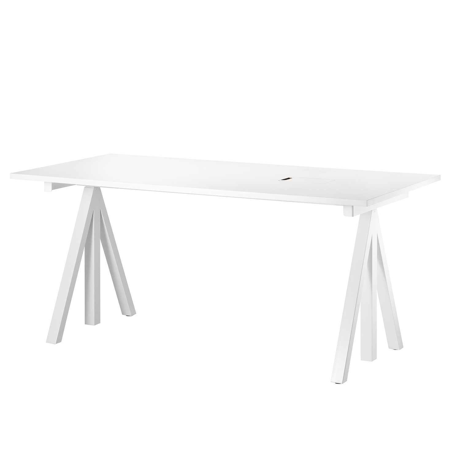 string schreibtisch 160x78 weiss 95071