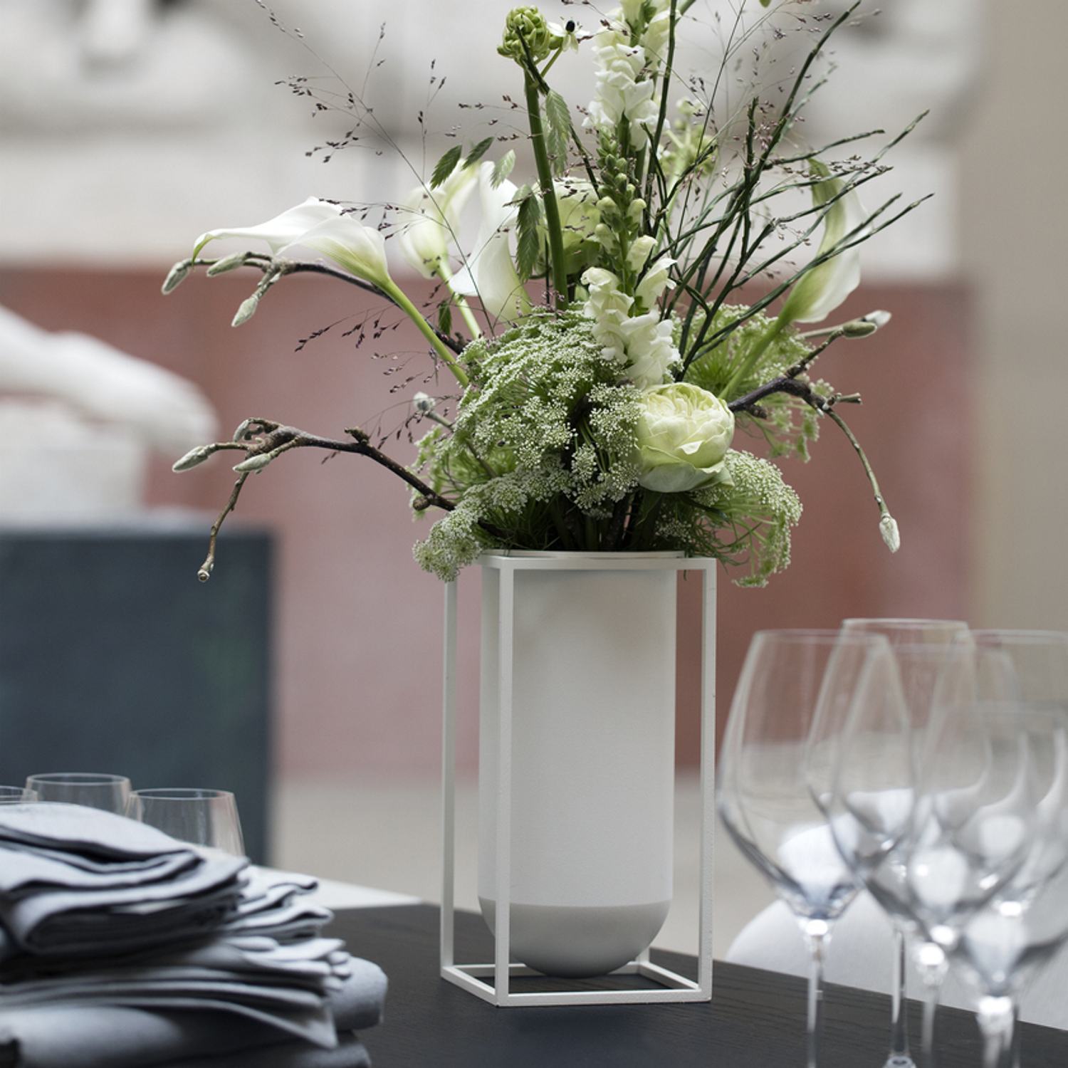 by Lassen 22011 Kubus Vase Lolo weiss 1