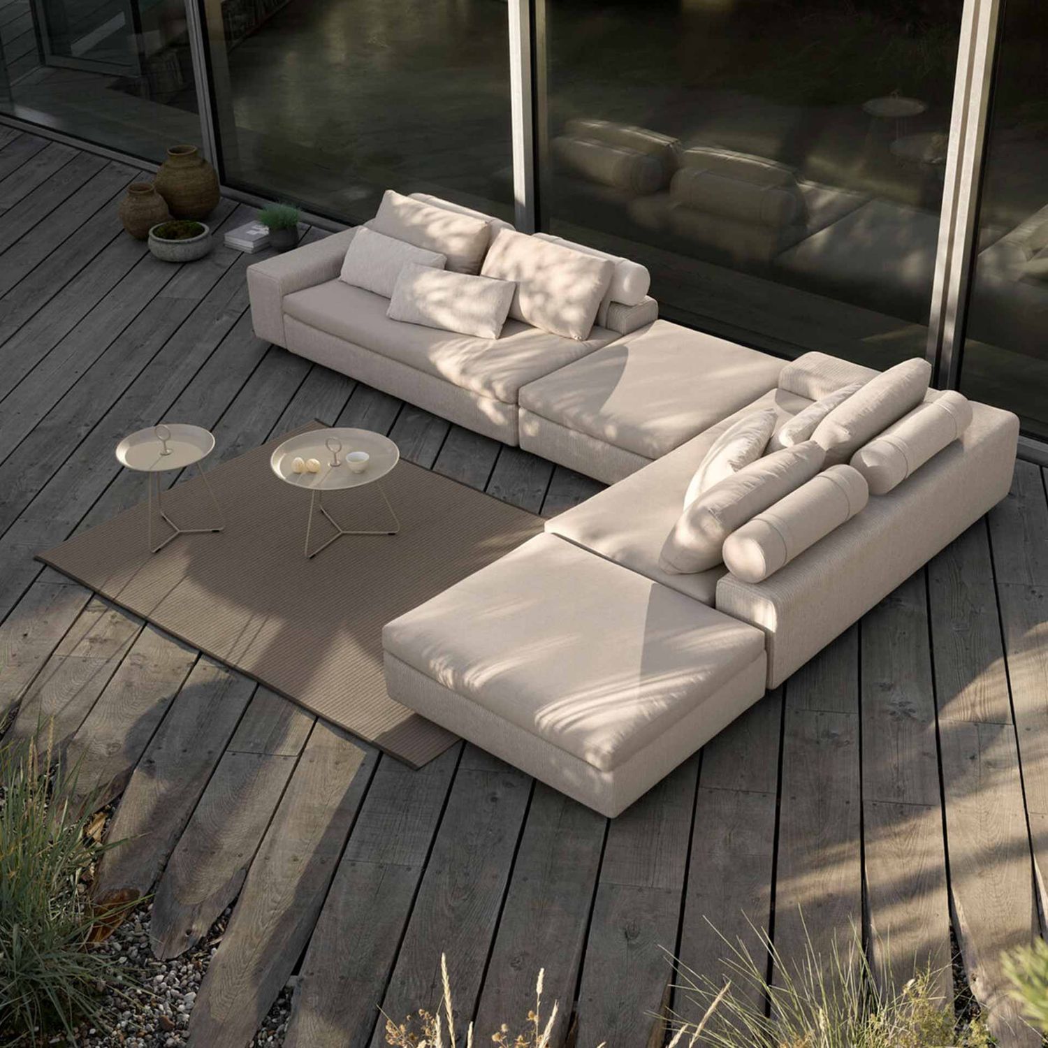 HOUE - Field Outdoorteppich 300x200 cm braun