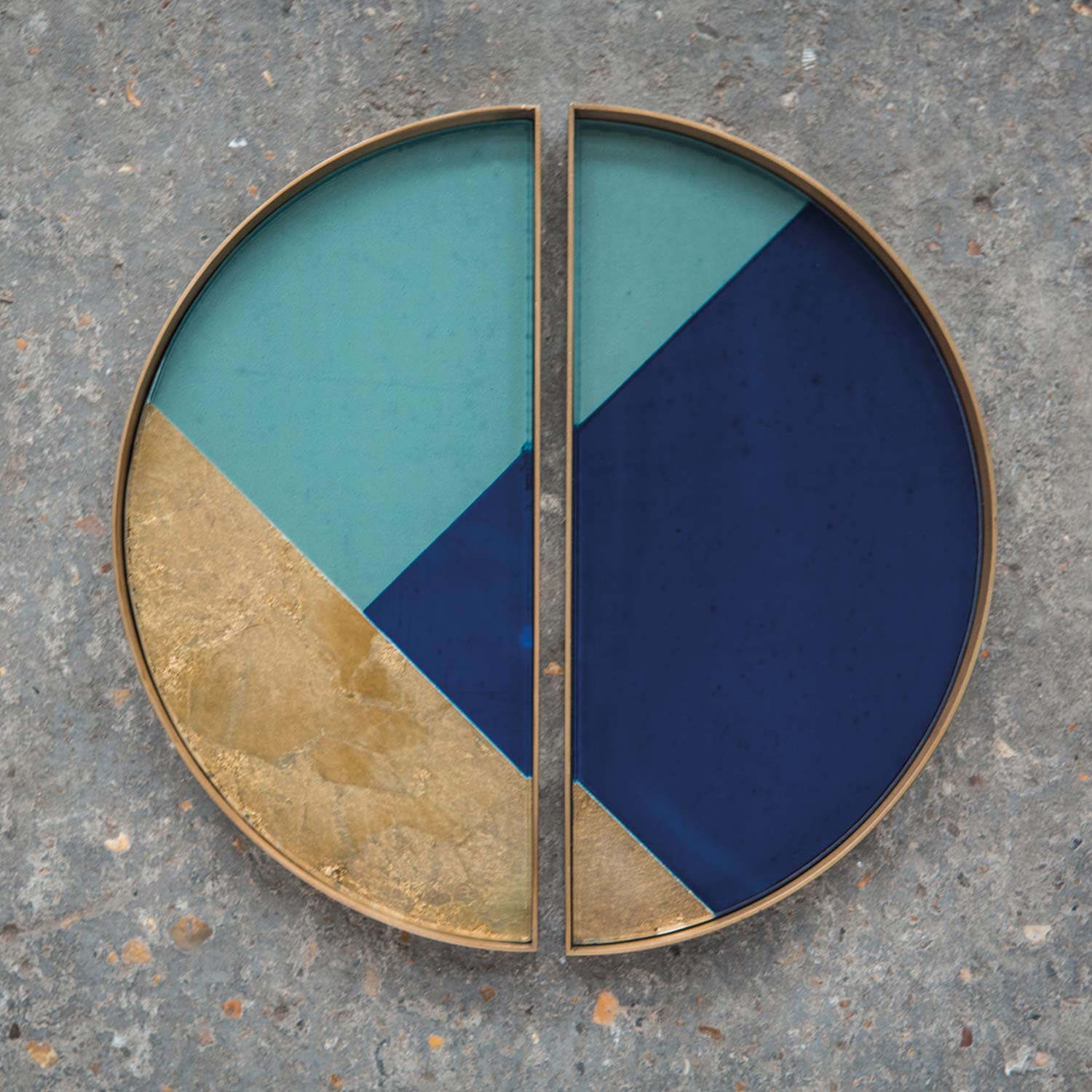 ethnicraft geometric glastablett einzeln von oben close up 84485