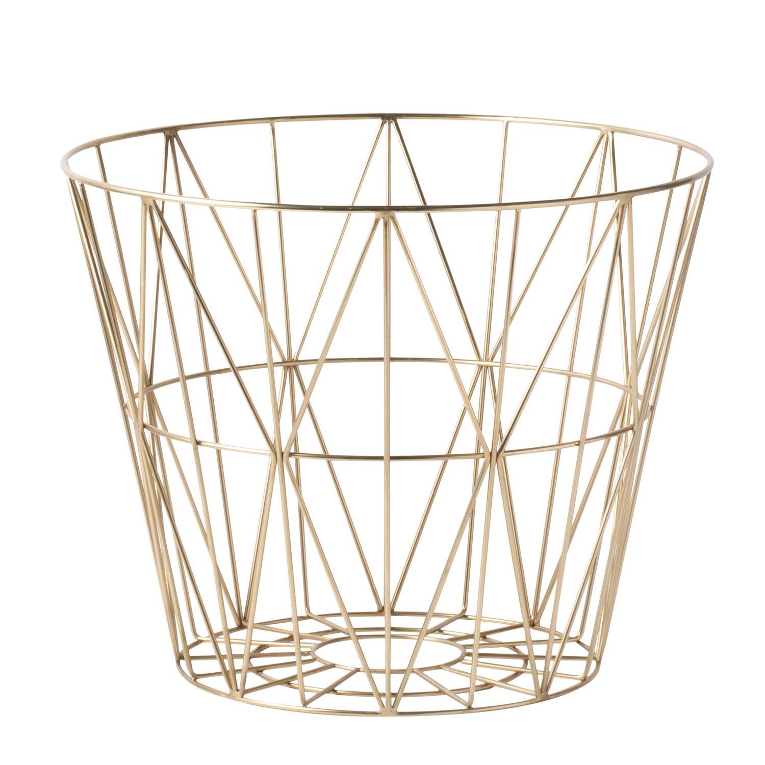 wire basket medium brass 3239 27303