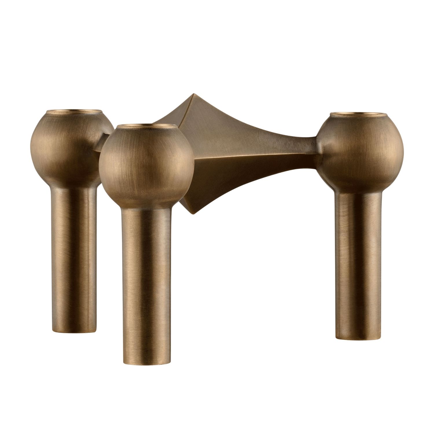 STOFF Nagel - Kerzenhalter messing brüniert