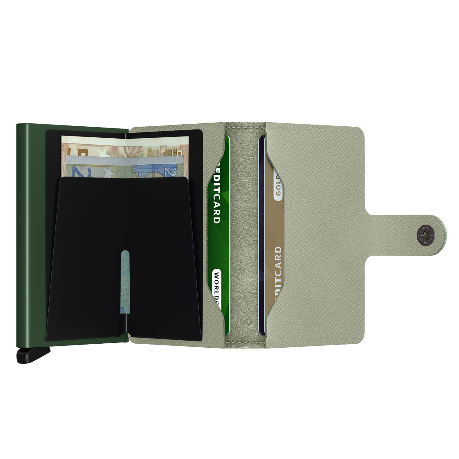 secrid miniwallet crisple pistazie offen 79041