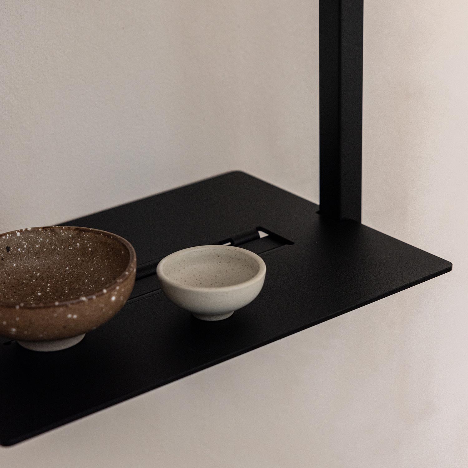 metallbude rivo s metallregal schwarz close up ablagew 96977