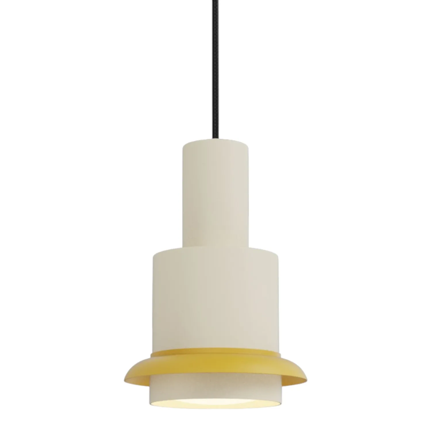 DCW - Chaumont Pendelleuchte Ø 19 cm weiß gelb