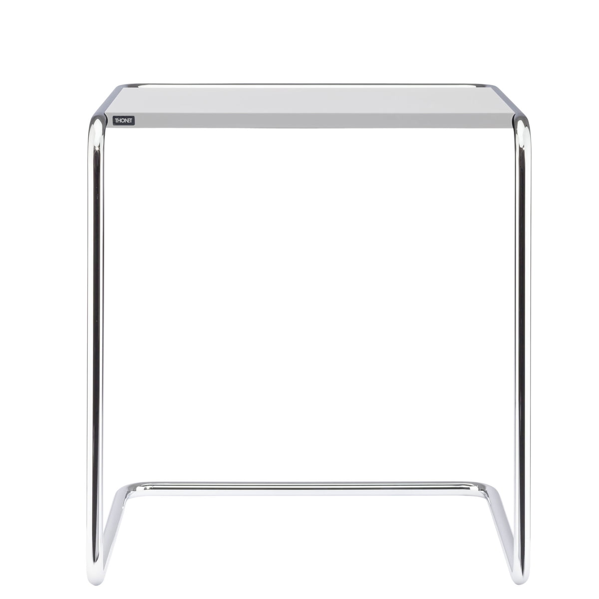 Thonet B 97 a Satztisch Chrom Decklack weiss RAL 9010 frei 100461