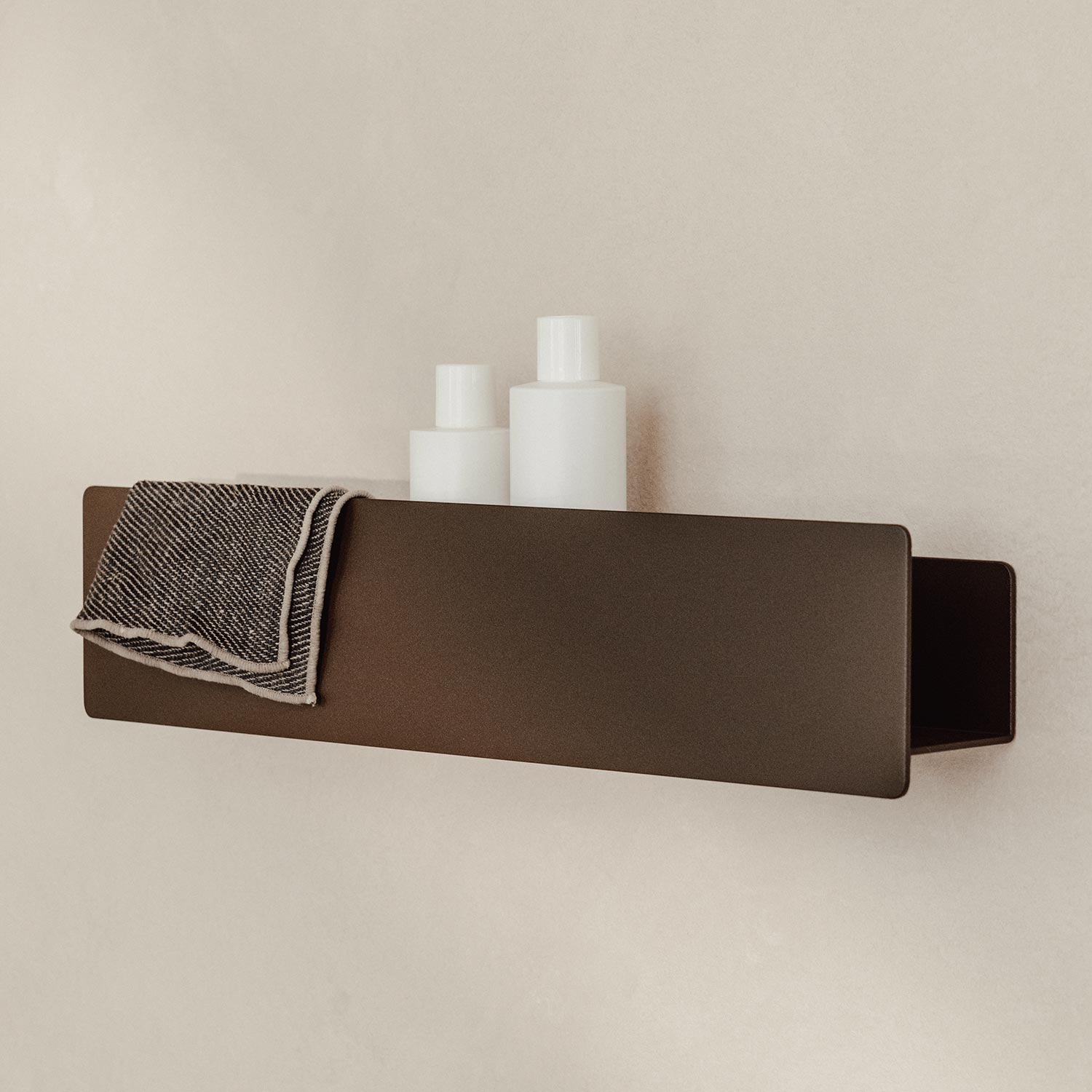 Metallbude - Shea Duschablage schwarz klein