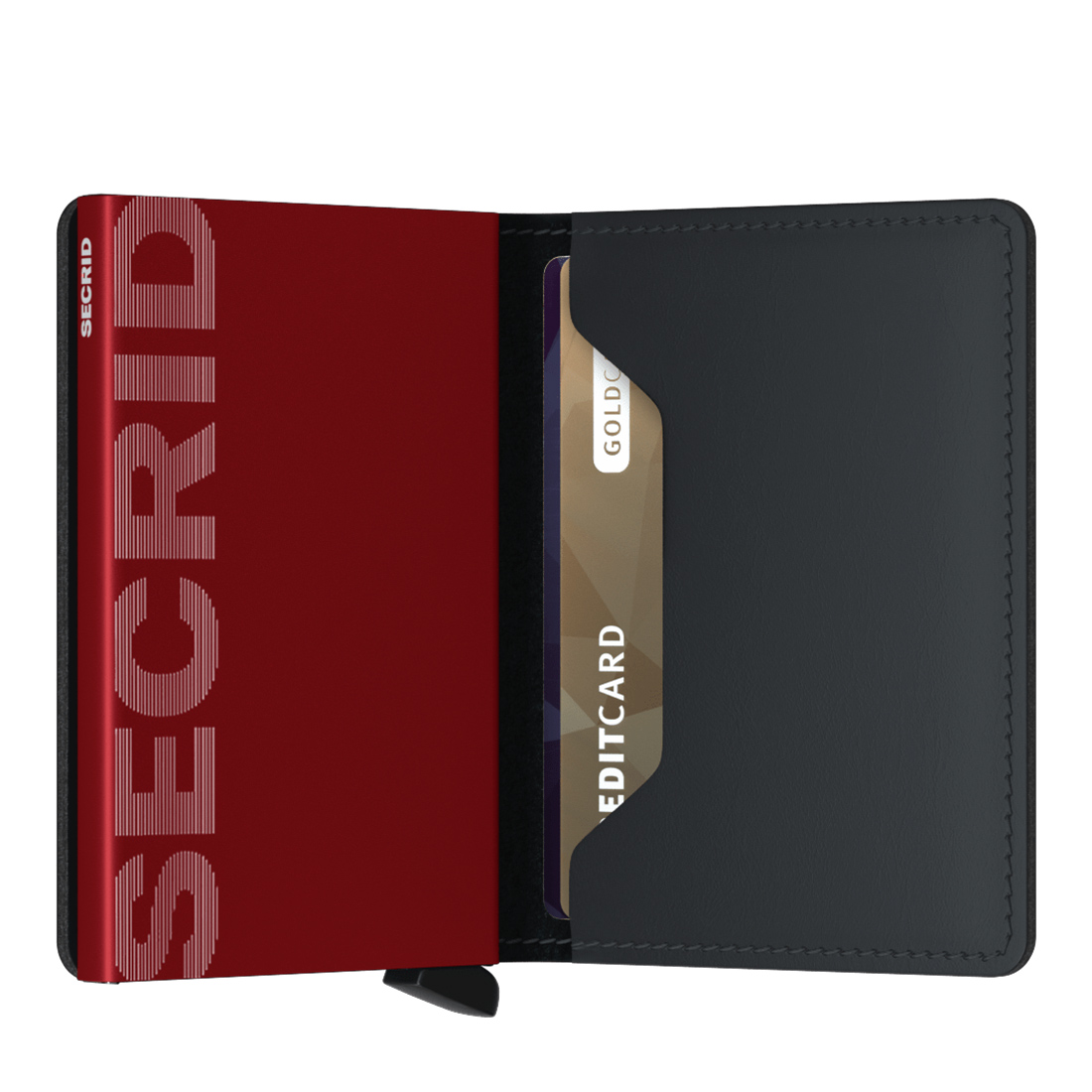 secrid slimwallet matte offen schwarz rot 53476