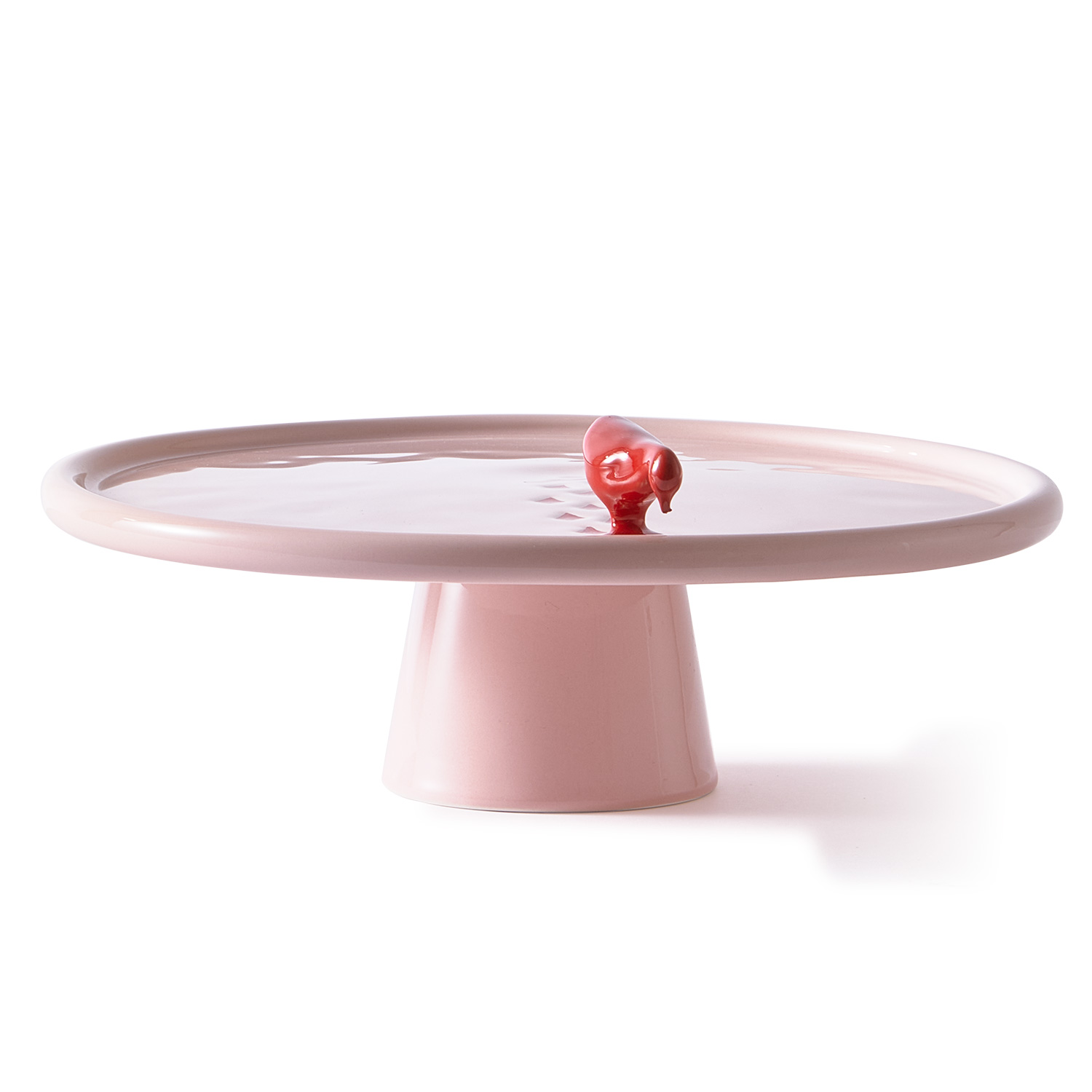 Pols Potten Walking Duck Plate 230 300 187 Pink Seite 102390