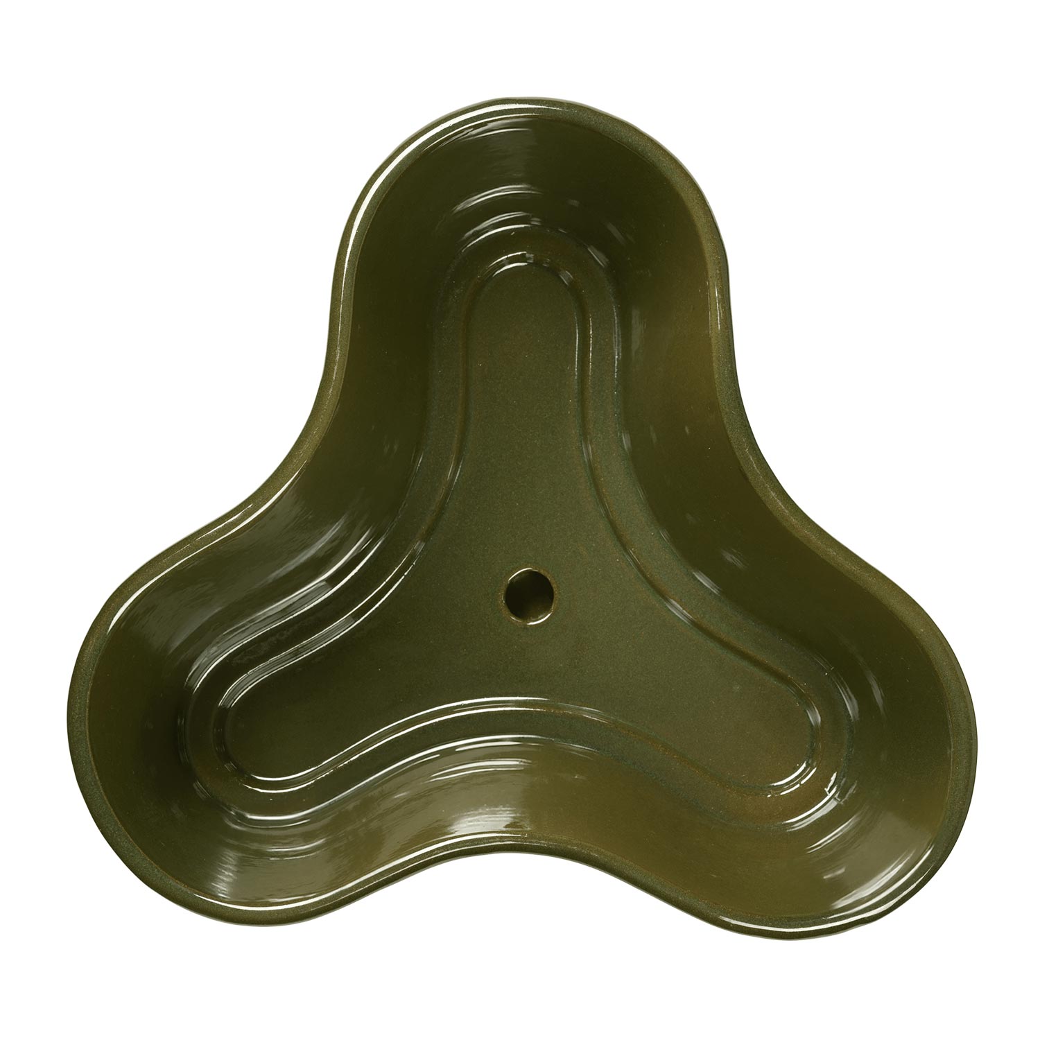 Ferm Living - Gemi Pflanzgefäße stapelbar moss green