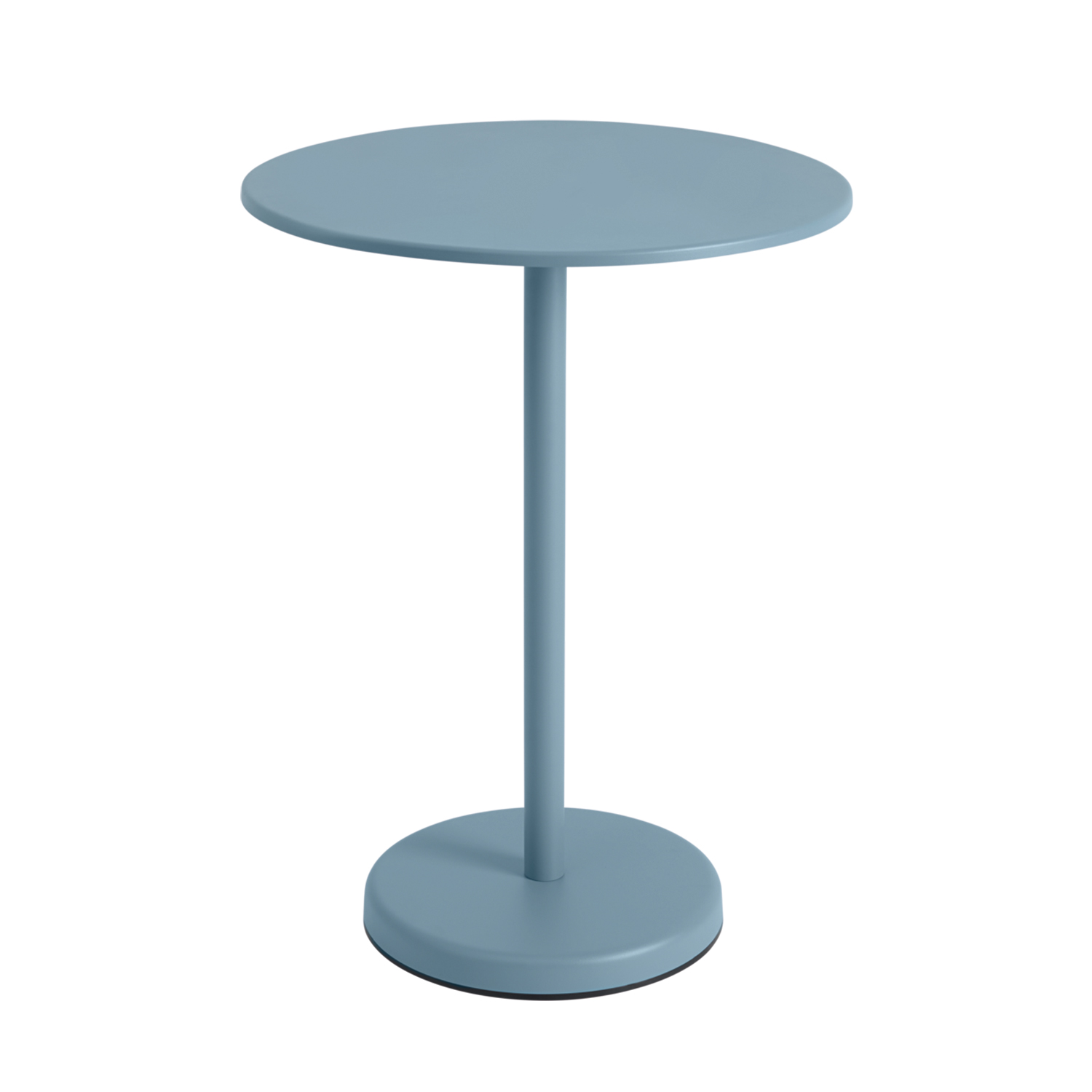muuto linear steel cafetisch 95 pale blue rund 85880