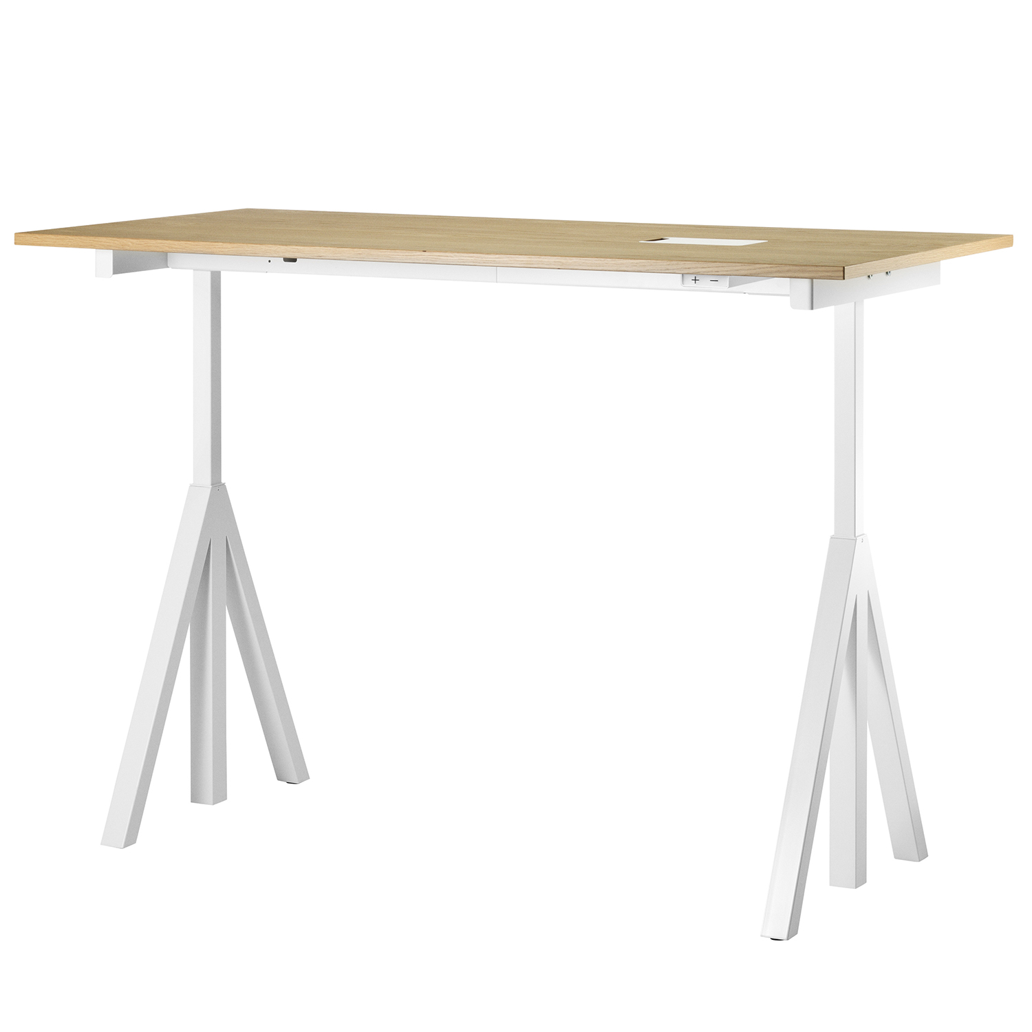 string schreibtisch hv eiche weiss 160 cm hoch 95087