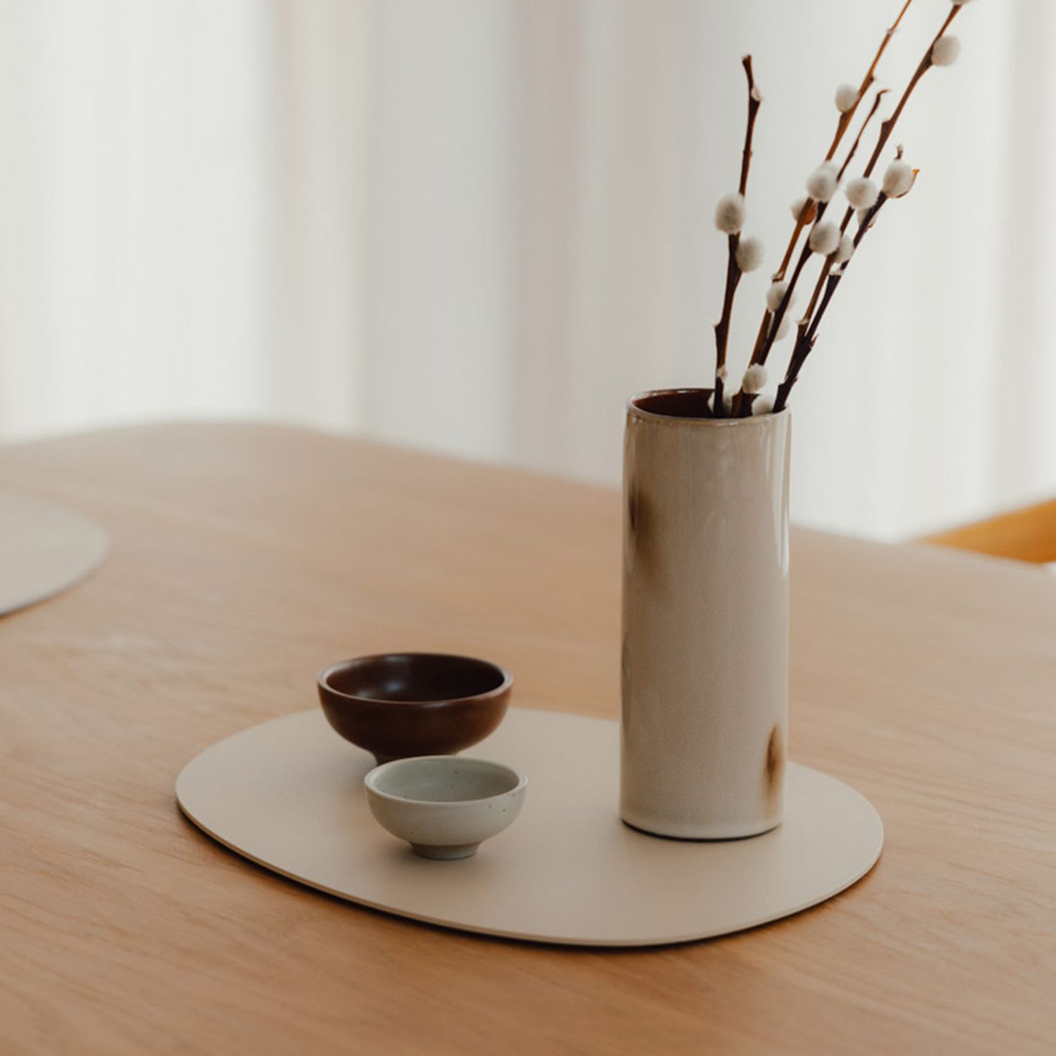 Metallbude - Siva Dekotablett cashew