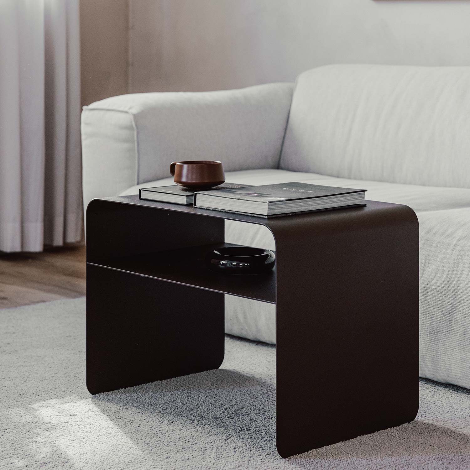 Metallbude - Cosmo Beistelltisch schwarz