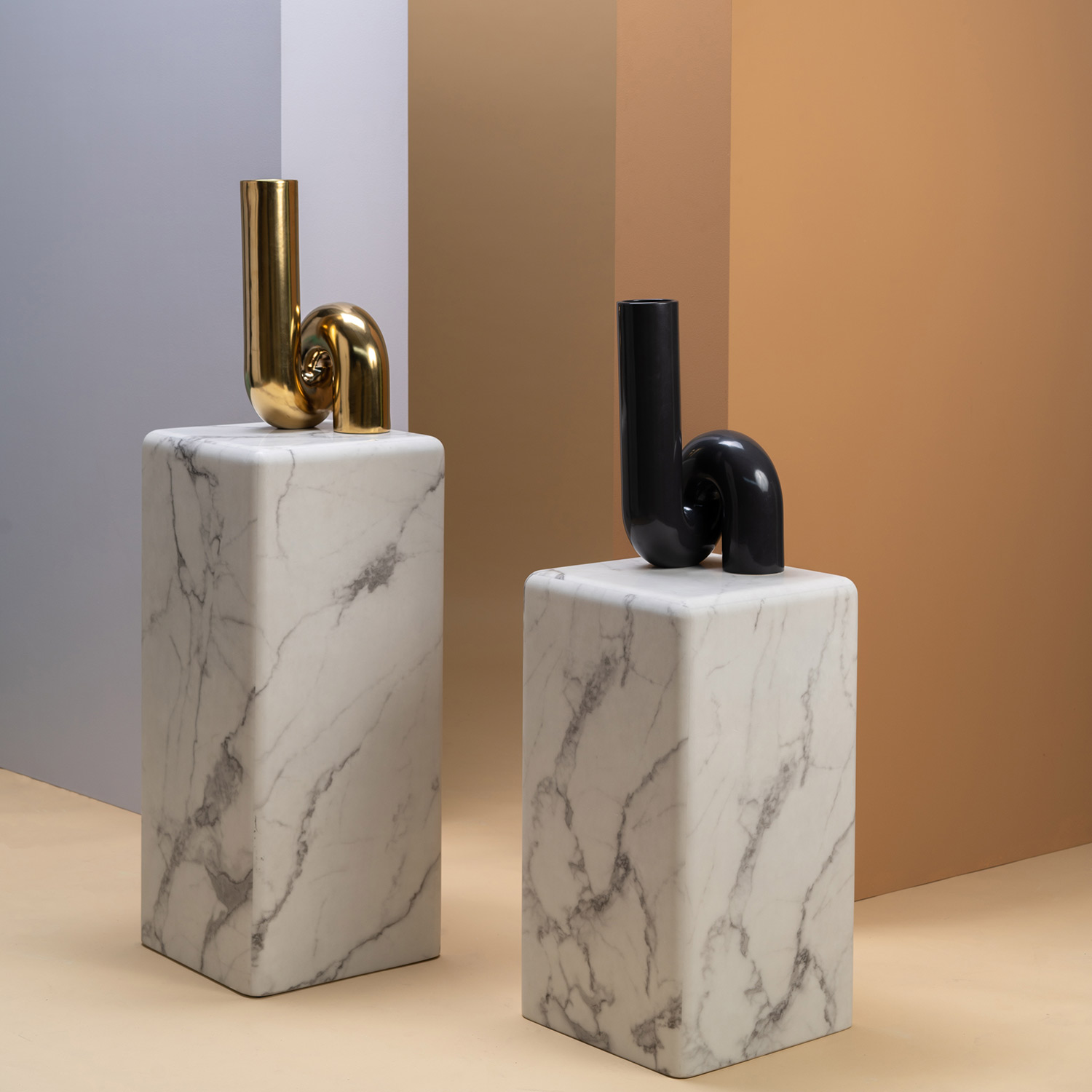 pols potten yourtube vase gold schwarz 95908