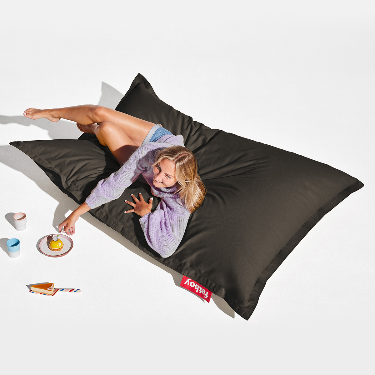 Fatboy - Original Canvas Recycled Sitzsack black licorice