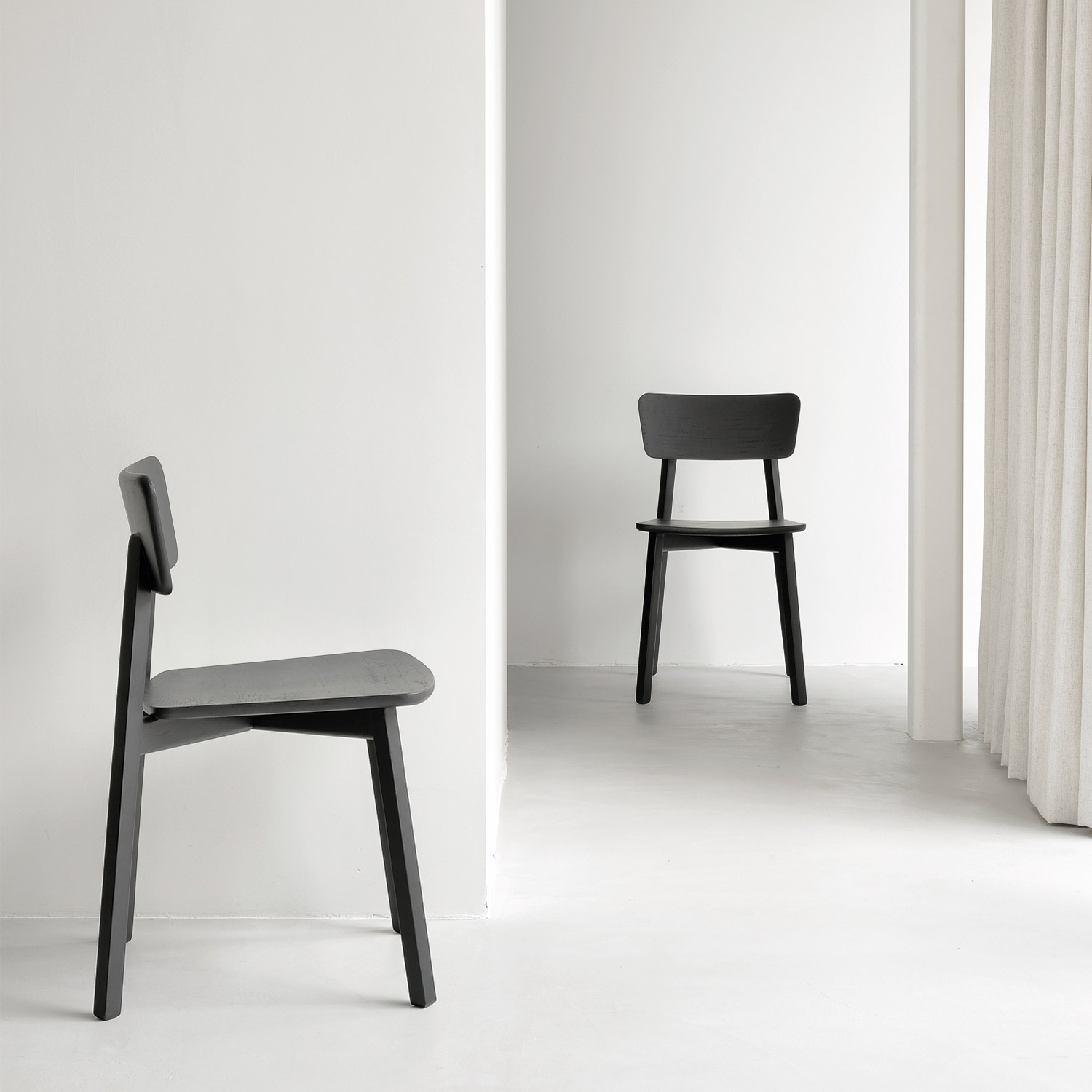 ethnicraft casale stuhl schwarz ambeinte esszimmer 88244