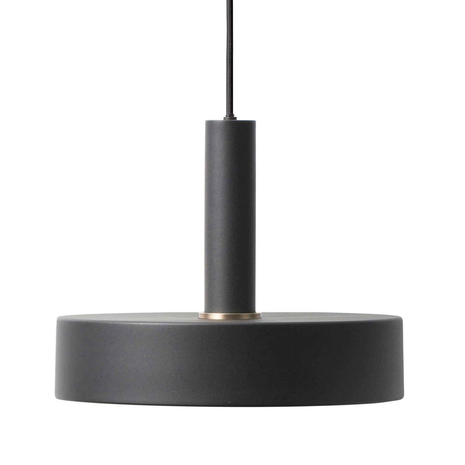 ferm living record lampenschirm schwarz mit socket high 61728