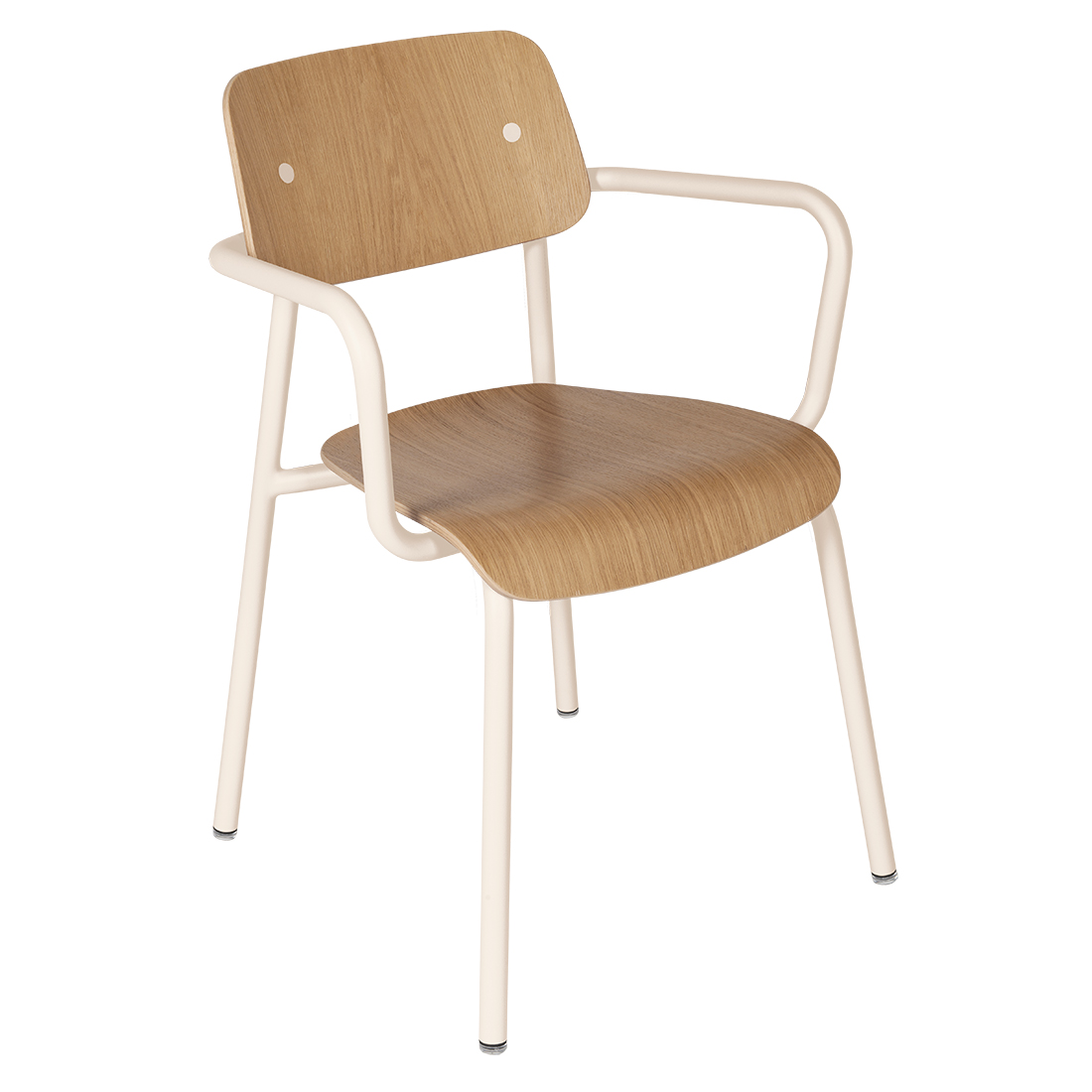Fermob - Studie Stuhlsessel Alu / Eiche Latte-Beige