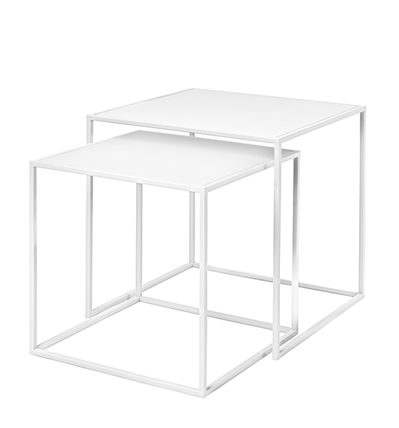 blomus fera beistelltisch set 2 wei 82194