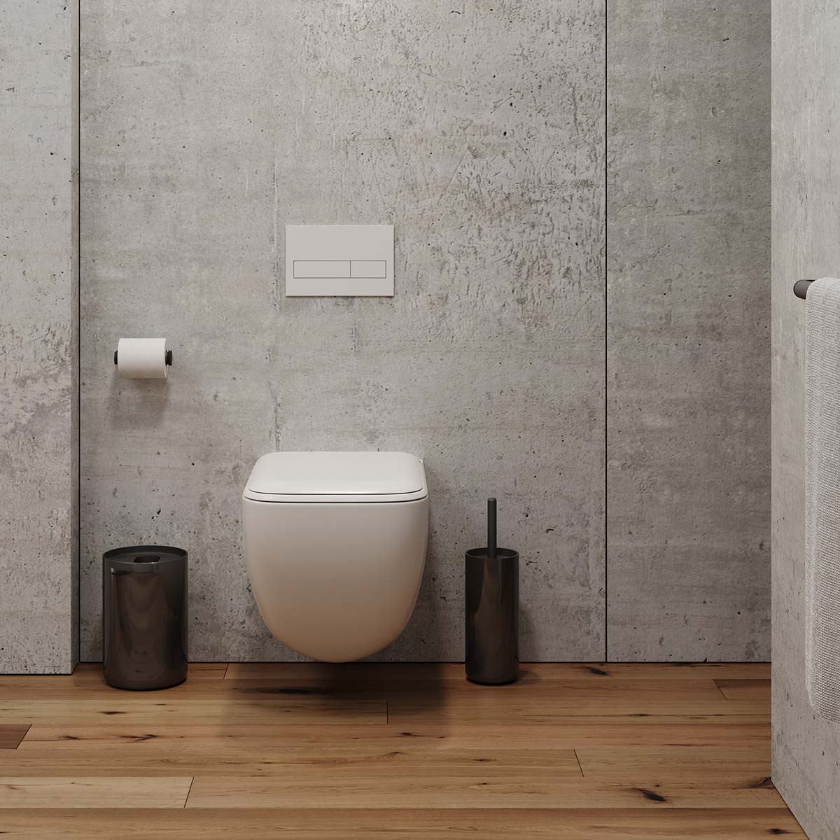 Authentics Lunar WC Buerste schwarz 106613