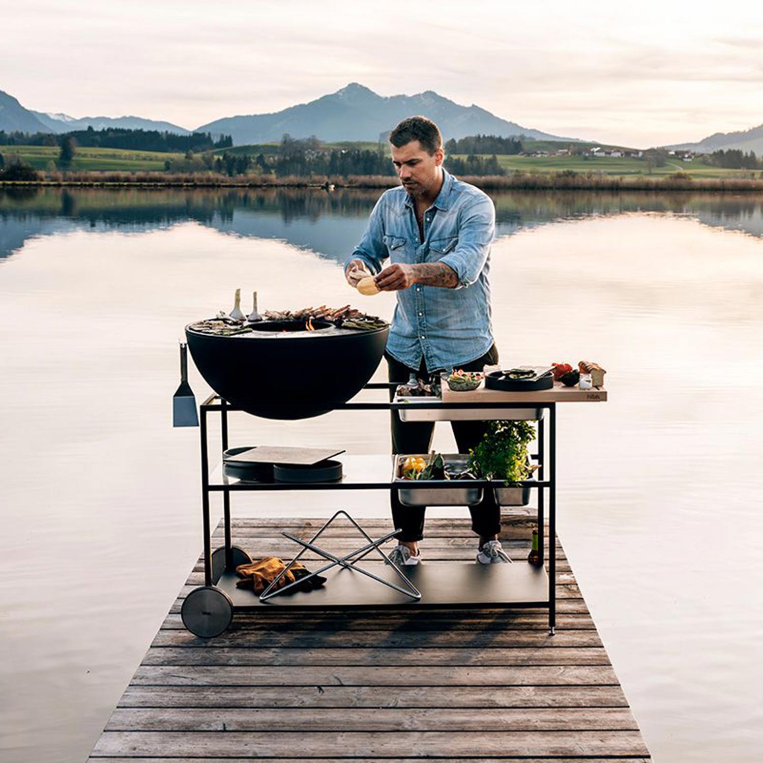 hoefats fire kitchen plancha 70 kochen 93997